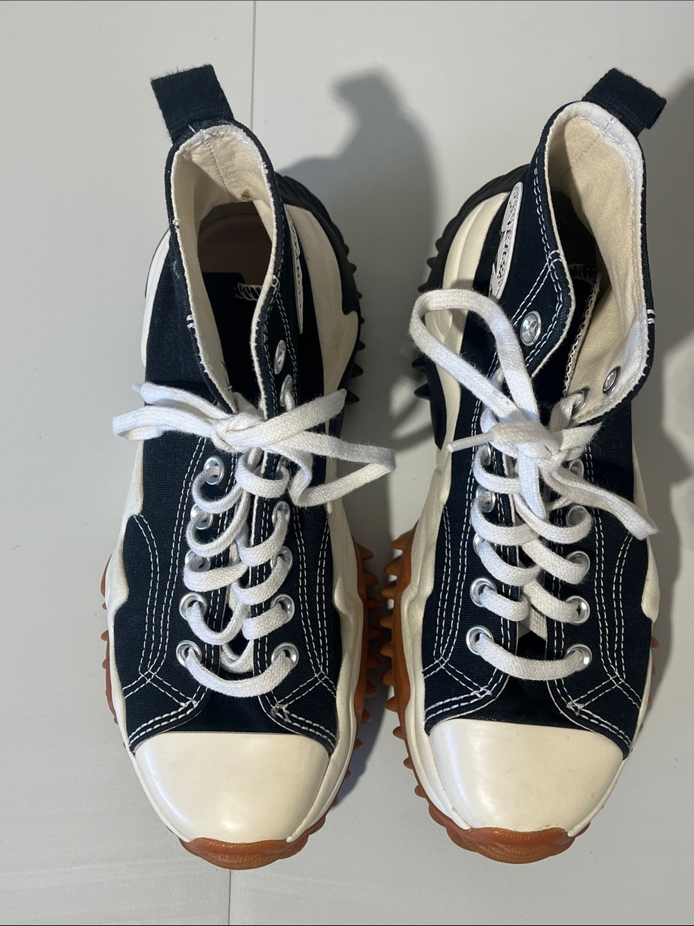 Converse Run Star Motion Black and White High-Top Sneakers - Picture 2 of 14